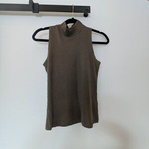 Kotn mockneck tank in army green